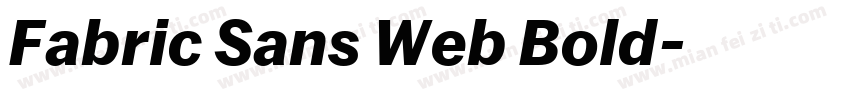 Fabric Sans Web Bold字体转换